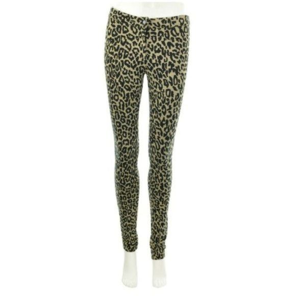 SEA NEW YORK LEOPARD PRINT PANTS SIZE 4 - Picture 1 of 6